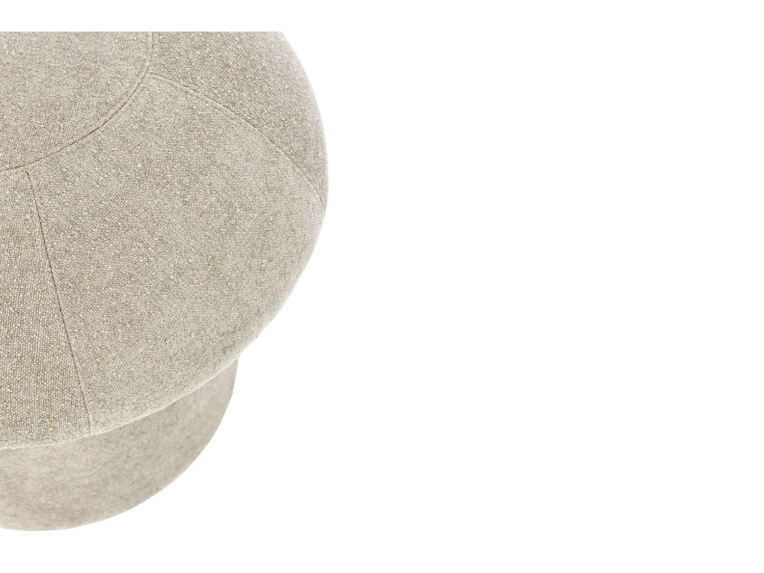 Pouf rond en tissu avec rangement D45 - CHUPS