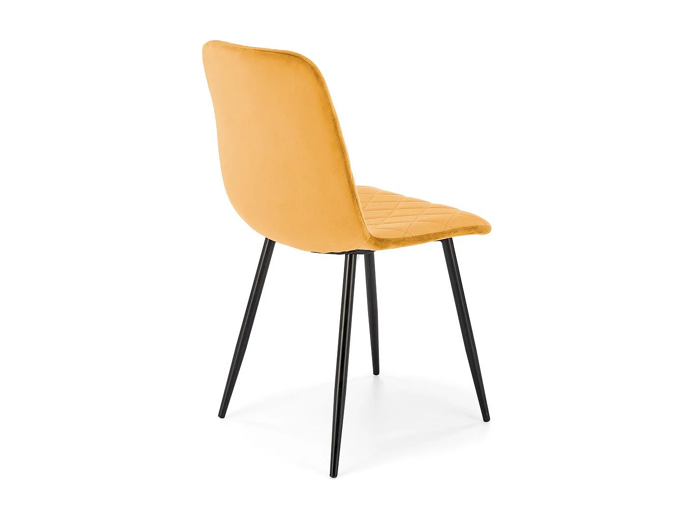 Krzesło tapicerowane K525 VELVET musztardowe