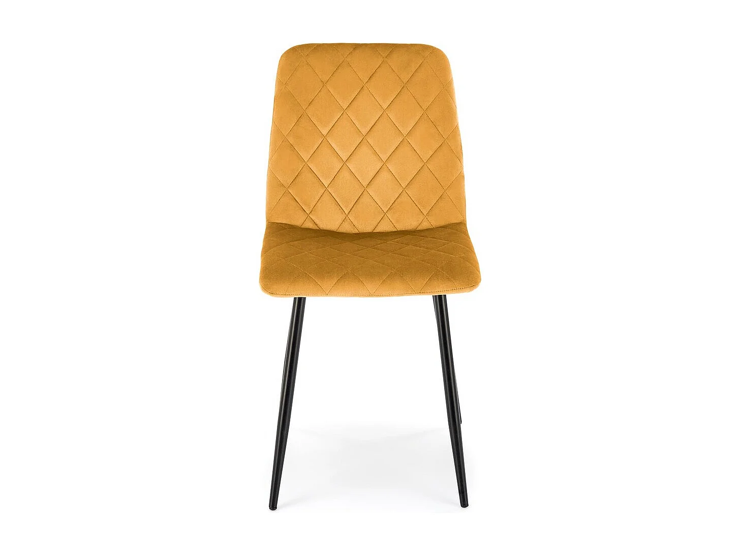 Krzesło tapicerowane K525 VELVET musztardowe