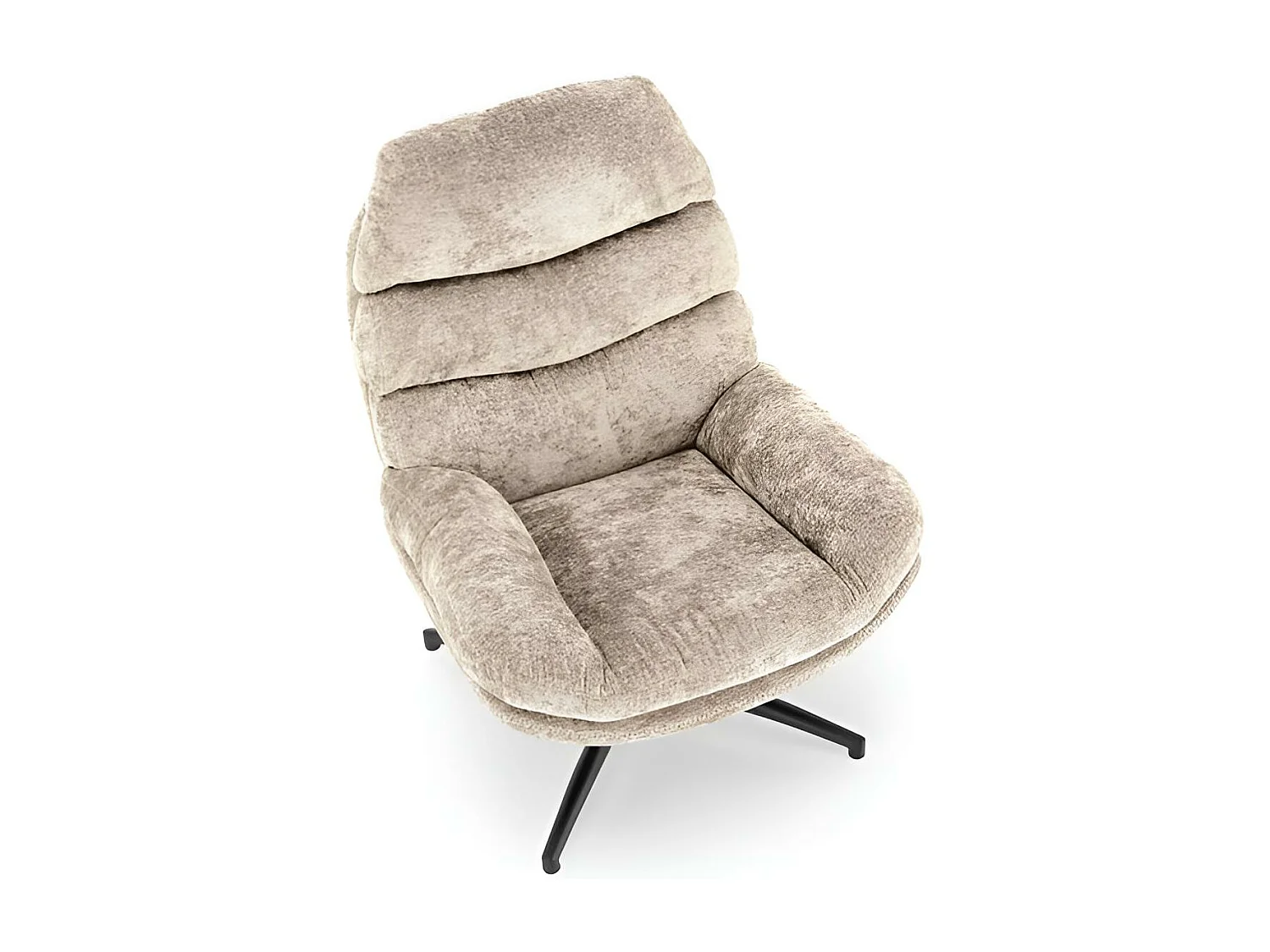 Fotel DARIO beżowy z podnóżkiem