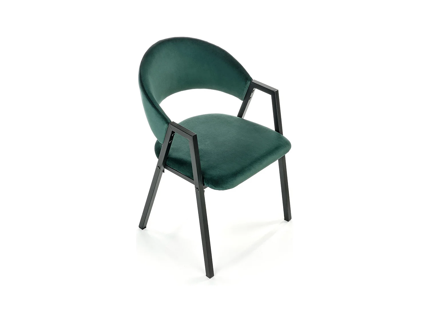 Chaise K473/Tissu Velours/Vert