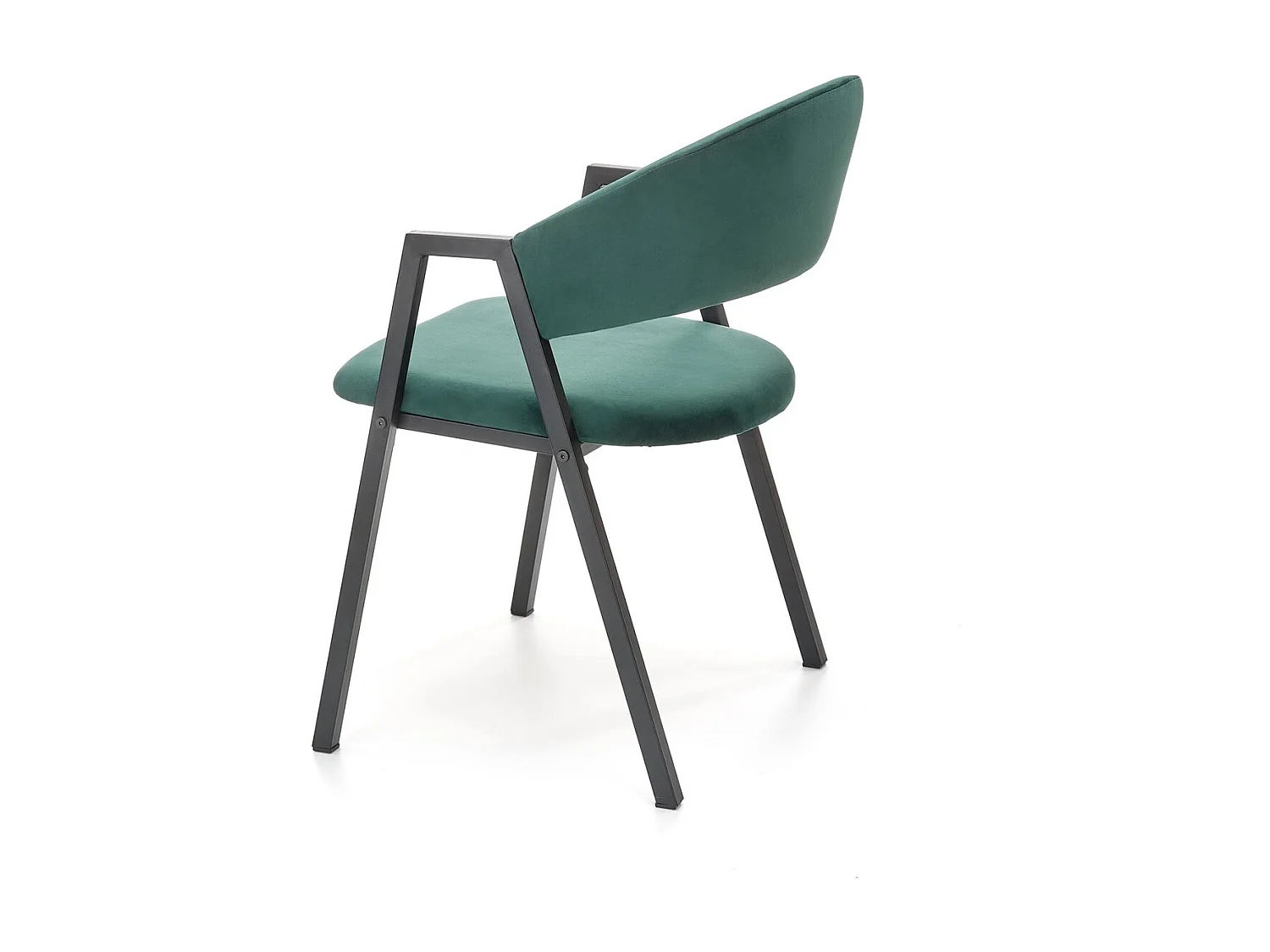 Sedia K473/Tessuto/Veluto/Verde