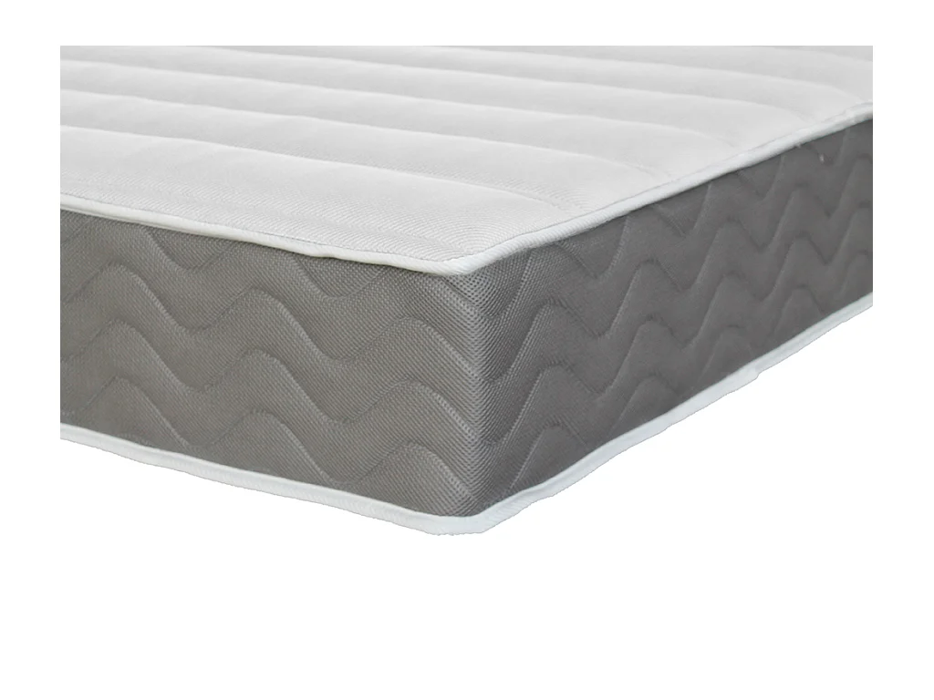 Conjunto de canapé abatible de 140 x 200 cm blanco + colchón de espuma viscoelástica HD y tela transpirable 3D 18cm - HEAVEN de YSMÉE