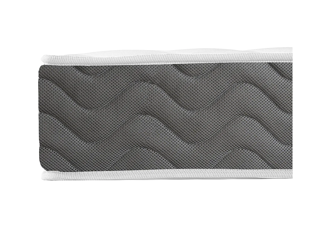 Set 120x200cm rete vano Naturale chiaro + mater. memory foam HD e Tess. 3D trasp. sp.18cm  - HEAVEN di YSMÉE