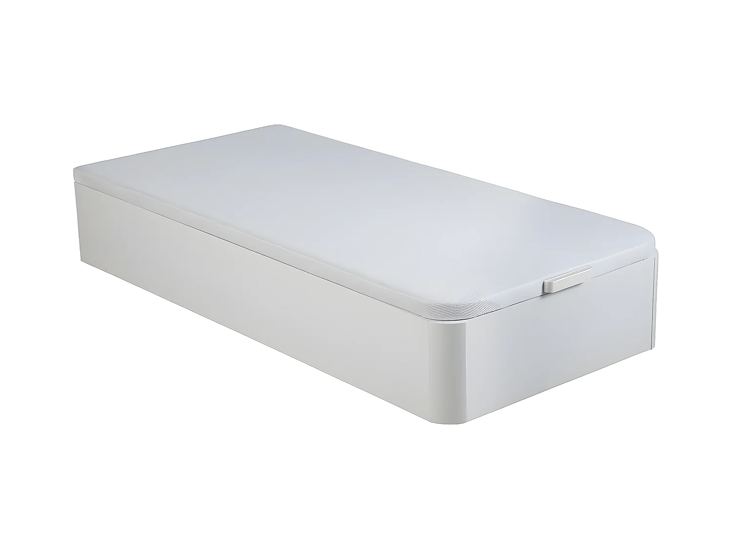 Ensemble 90 x 200 cm sommier coffre blanc + matelas ressorts ensachés ép.22cm - PRESTIGE de YSMÉE