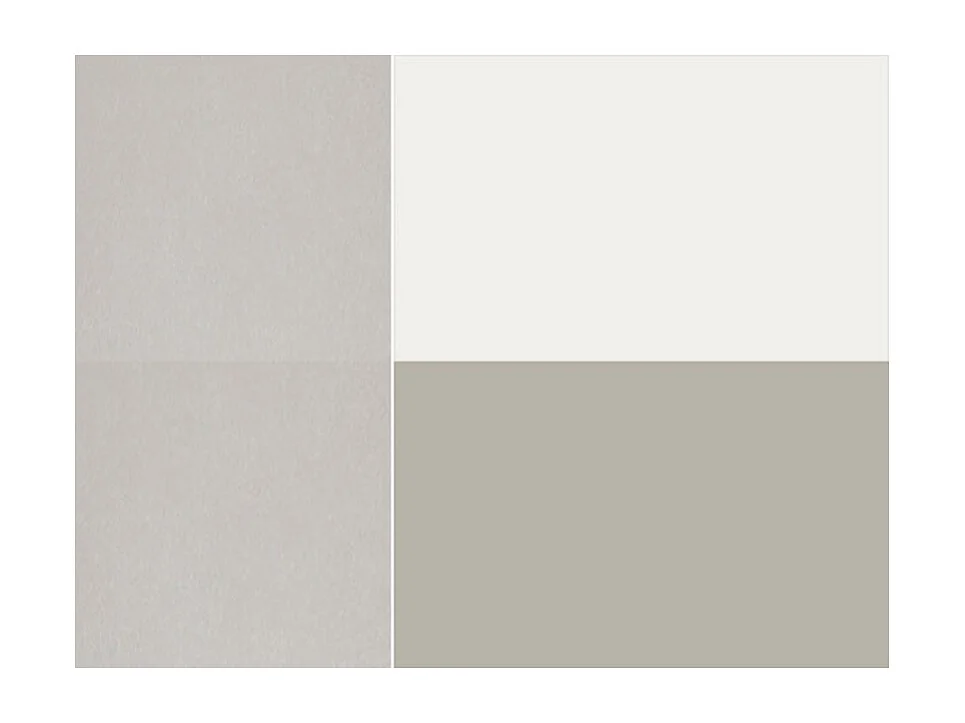 WINKELKÜCHE Brerra grau / verkehrsweiß-seidengrau hochglanz 9-teilig