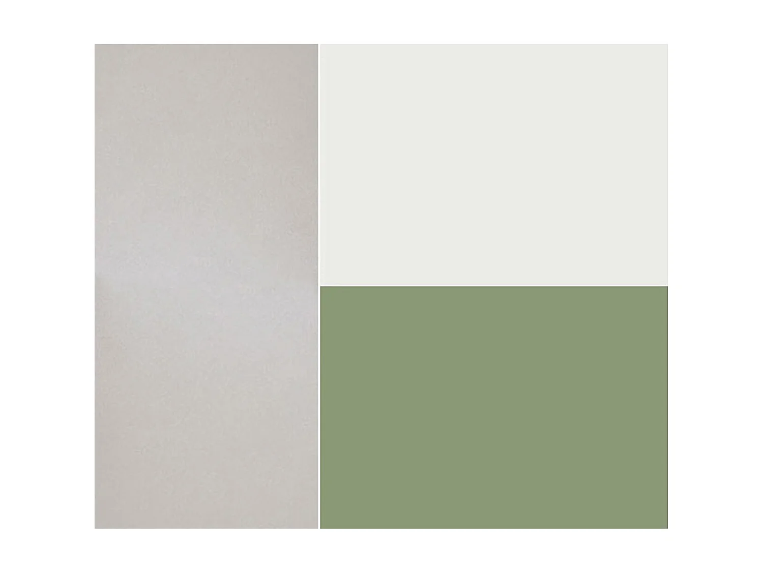 WINKELKÜCHE Bari grau / signalweiß-blassgrün matt 9-teilig