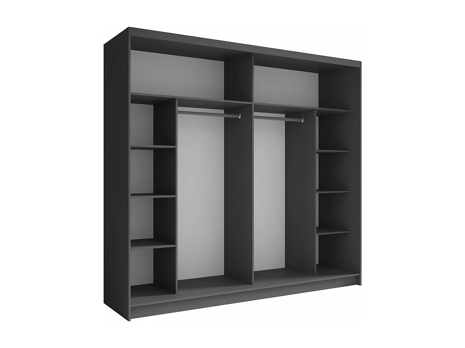 SCHIEBETÜRENSCHRANK Fino graphit 230 / 62 / 215cm