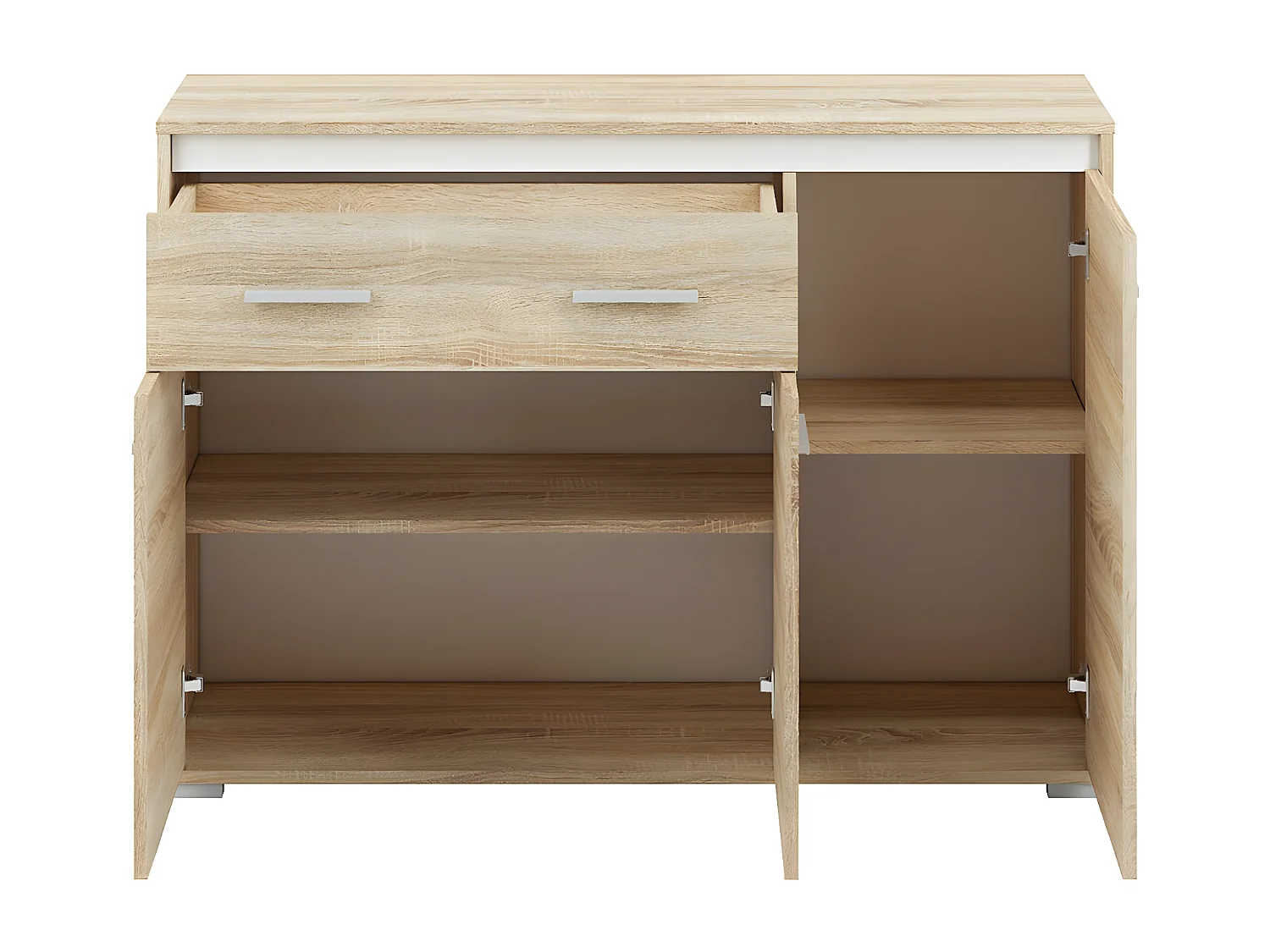 KOMMODE Avo Sonoma Eiche, Absetzung austauschbar 120 / 34 / 85cm