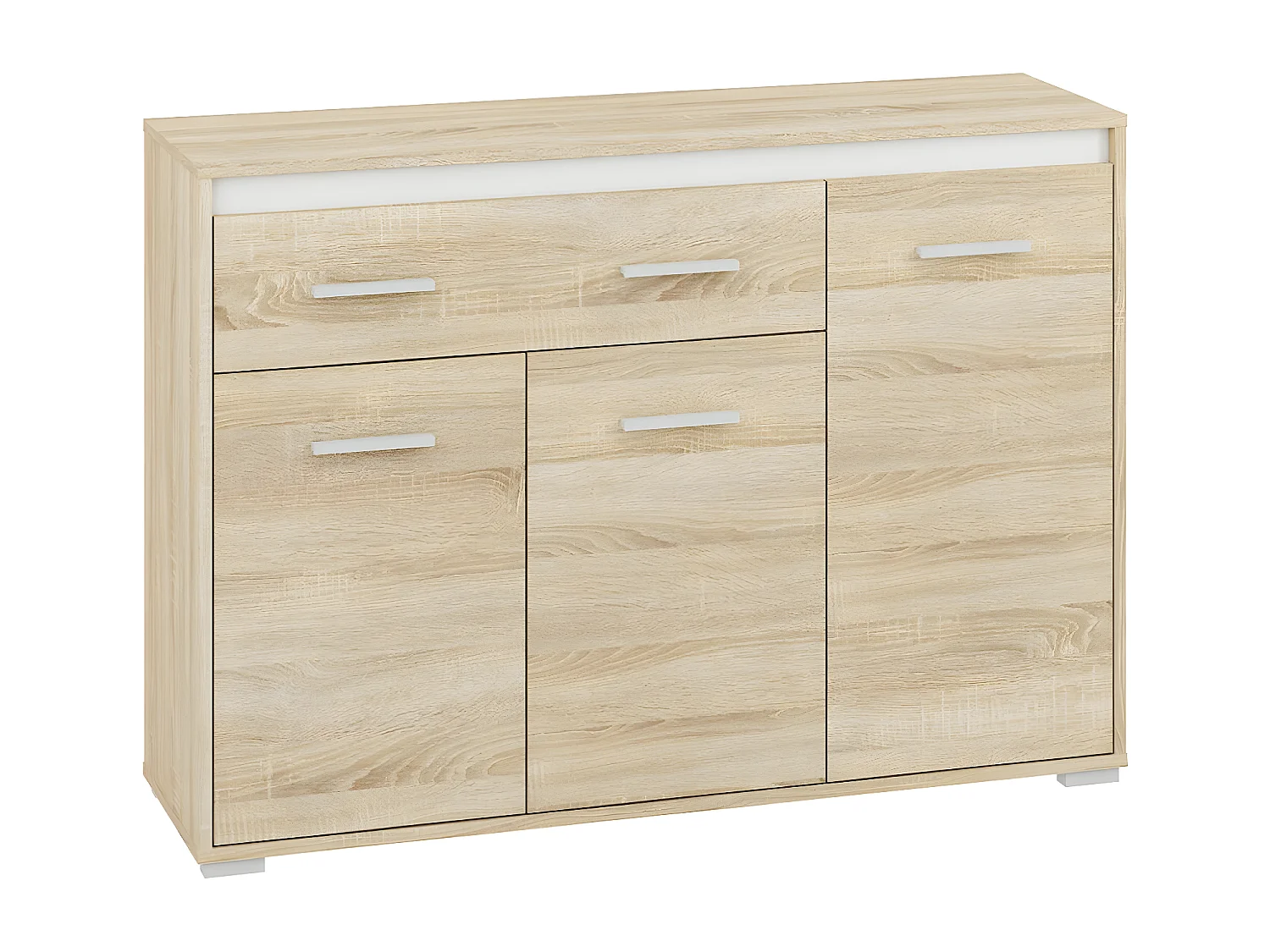 KOMMODE Avo Sonoma Eiche, Absetzung austauschbar 120 / 34 / 85cm