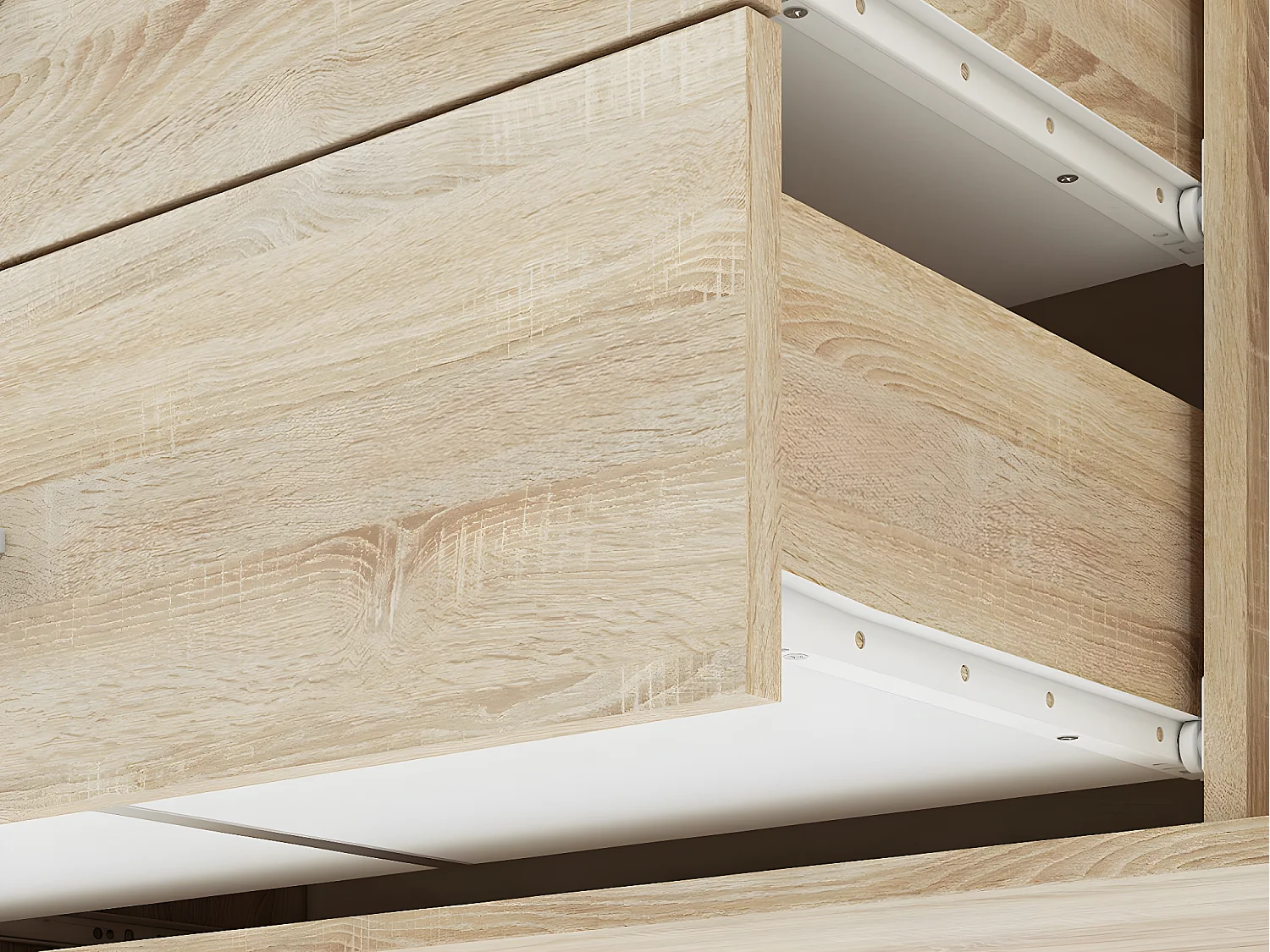 KOMMODE Avo Sonoma Eiche, Absetzung austauschbar 120 / 34 / 85cm