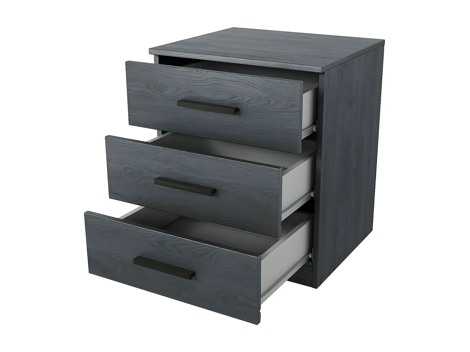 NACHTTISCH Galaxy Monastery Eiche / Schwarz 46 / 41 / 56cm