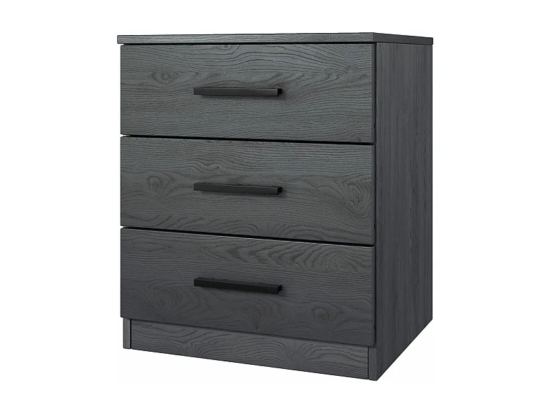 NACHTTISCH Galaxy Monastery Eiche / Schwarz 46 / 41 / 56cm