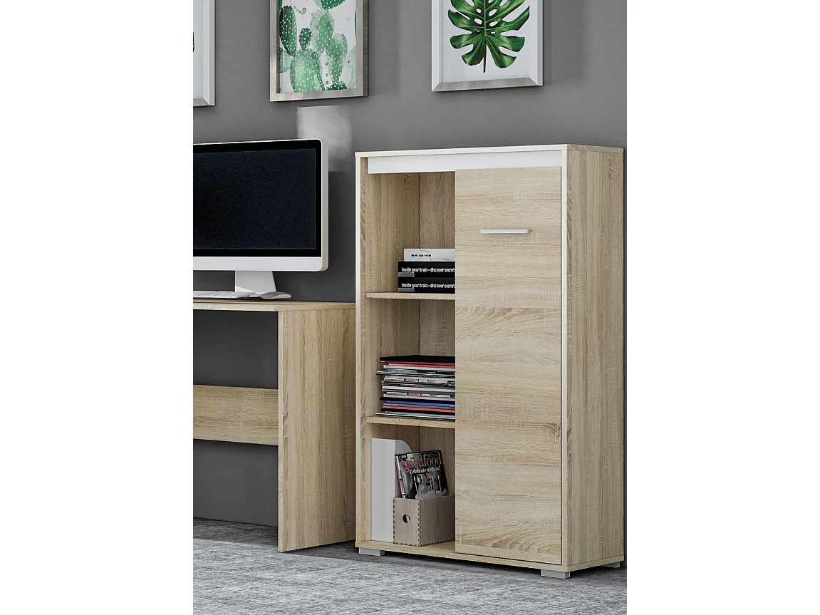HIGHBOARD Avo Sonoma Eiche, Absetzung austauschbar 69 / 34 / 123cm