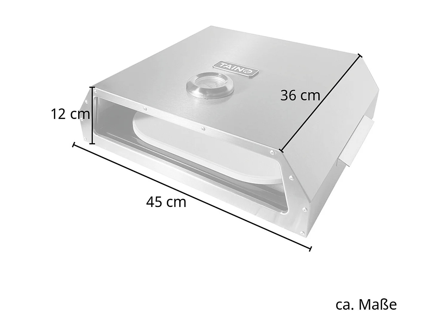 Boîte pour four à pizza pour gril à gaz et à charbon
