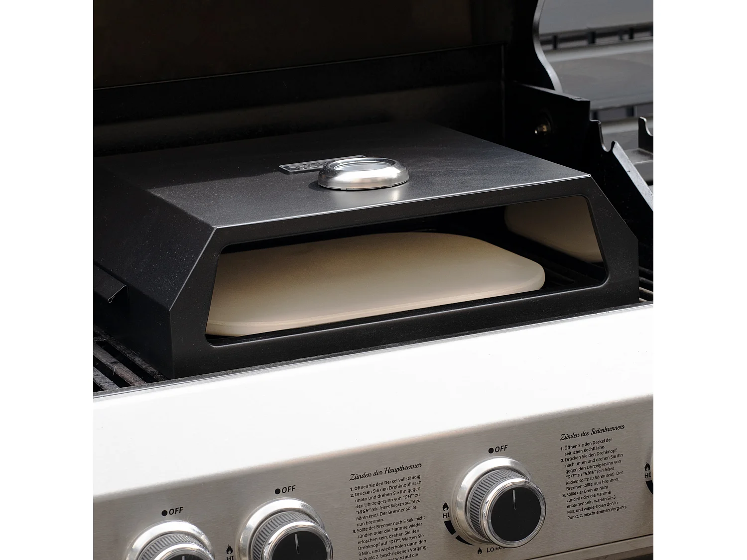 Boîte pour four à pizza pour barbecue à gaz et charbon de bois