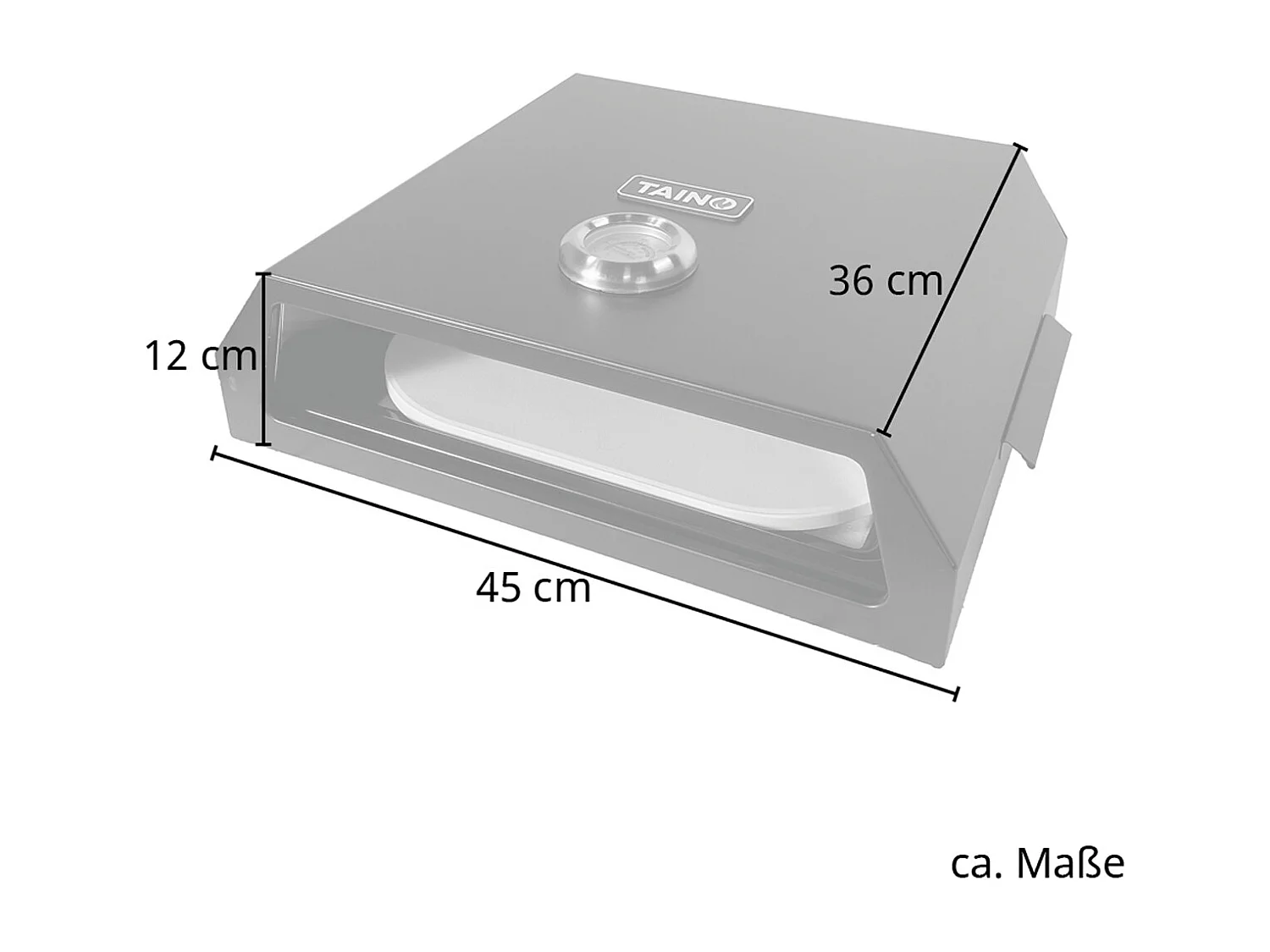 Boîte pour four à pizza pour barbecue à gaz et charbon de bois