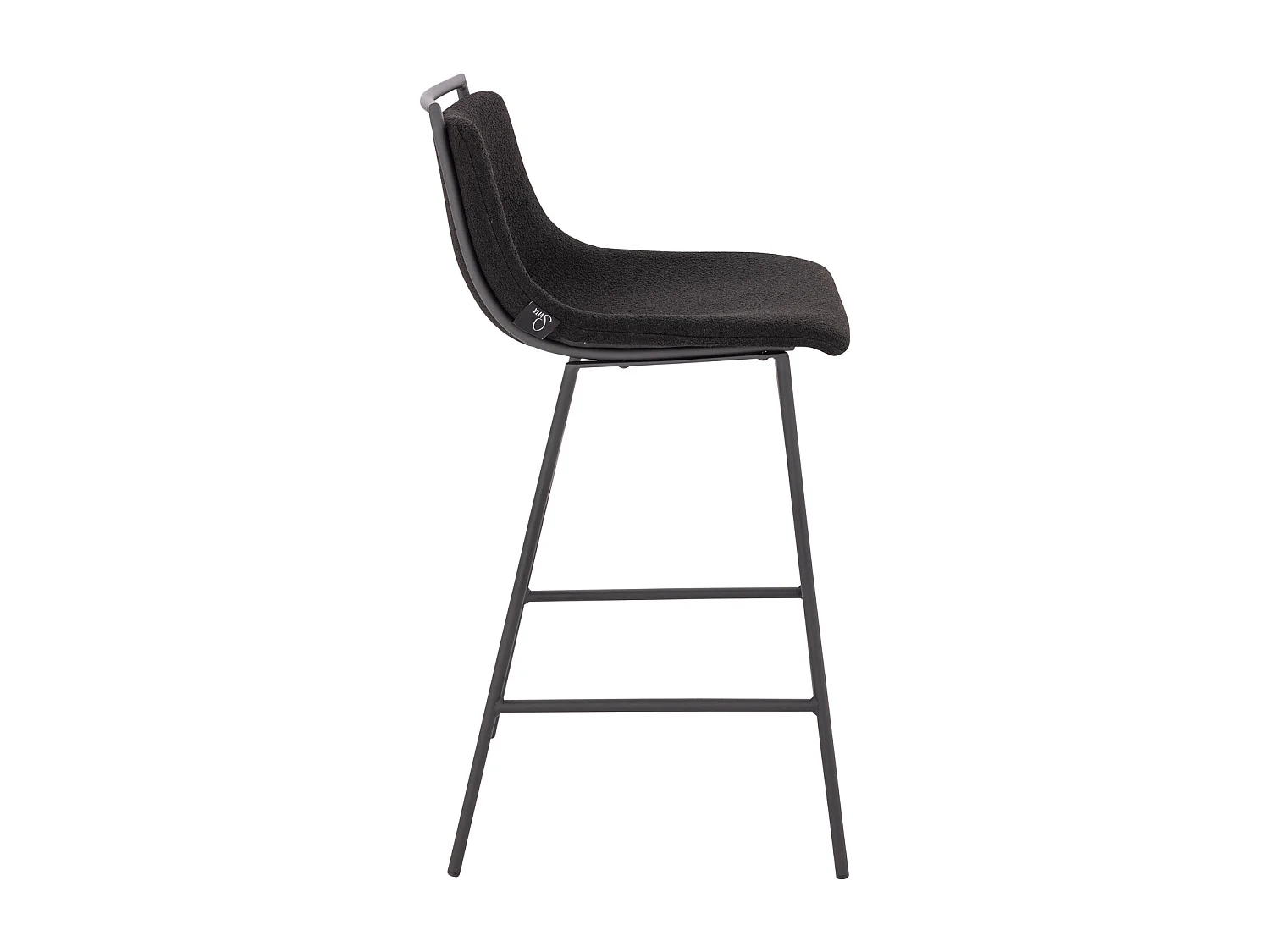 Lot de 2 tabourets de bar avec dossier Repose-pieds Boucle