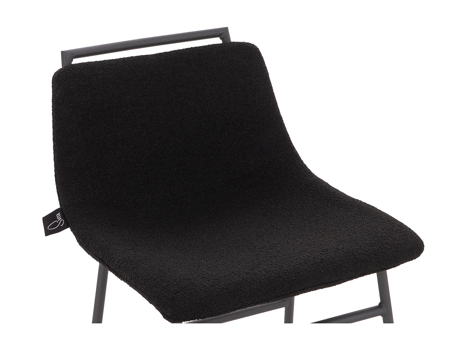 Lot de 2 tabourets de bar avec dossier Repose-pieds Boucle