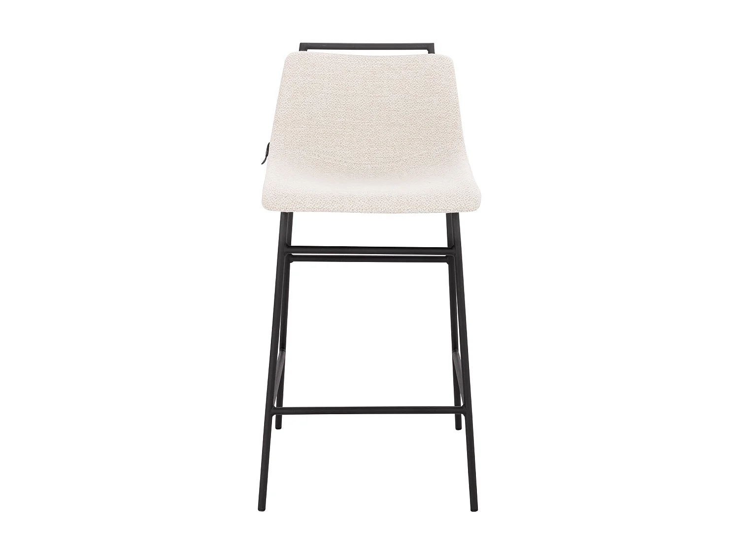 Lot de 2 tabourets de bar avec dossier Repose-pieds Boucle