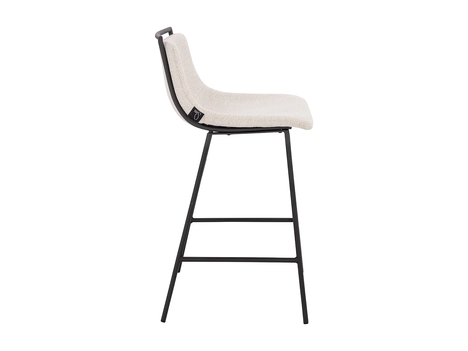 Lot de 2 tabourets de bar avec dossier Repose-pieds Boucle