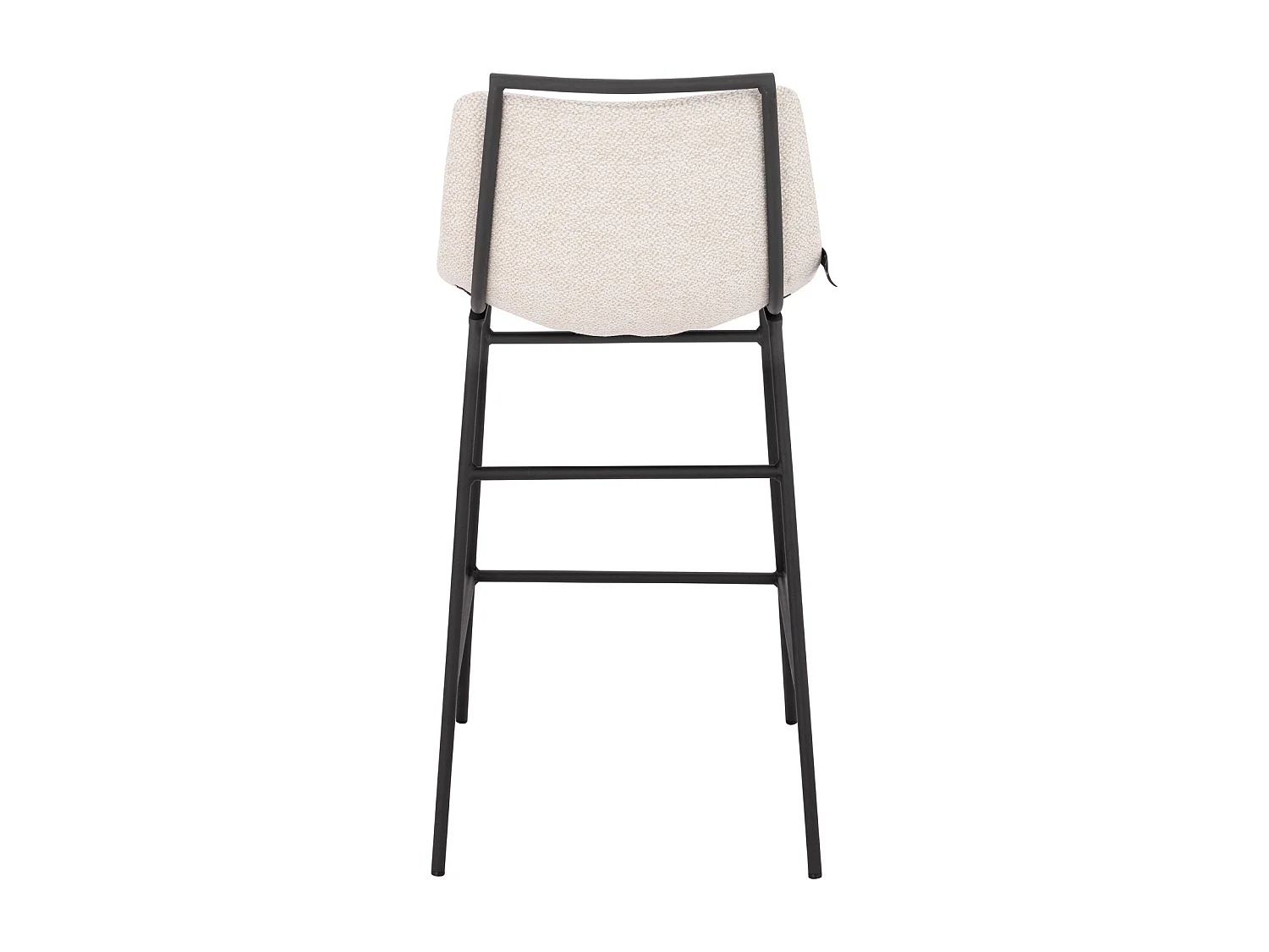 Lot de 2 tabourets de bar avec dossier Repose-pieds Boucle