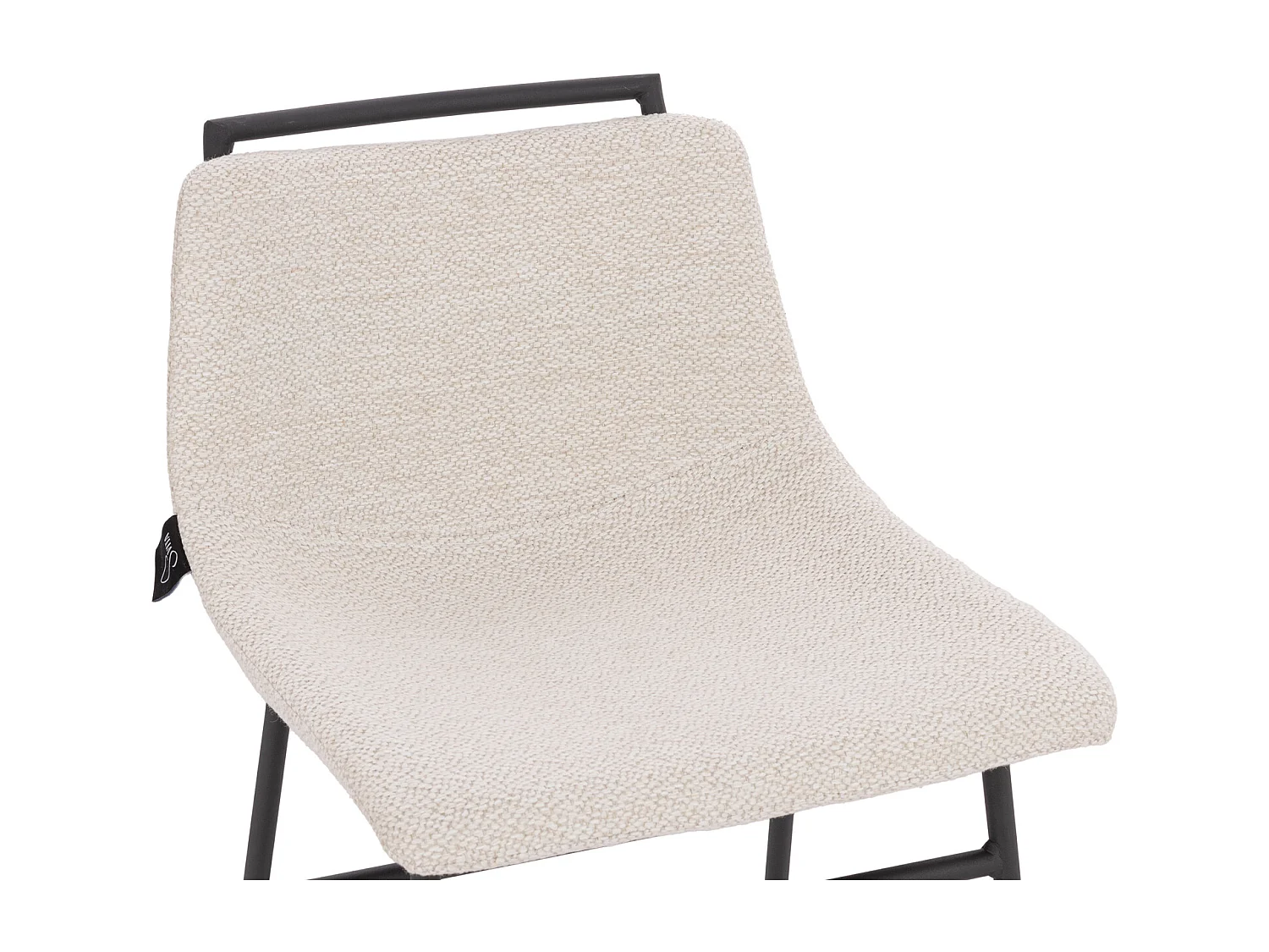 Lot de 2 tabourets de bar avec dossier Repose-pieds Boucle