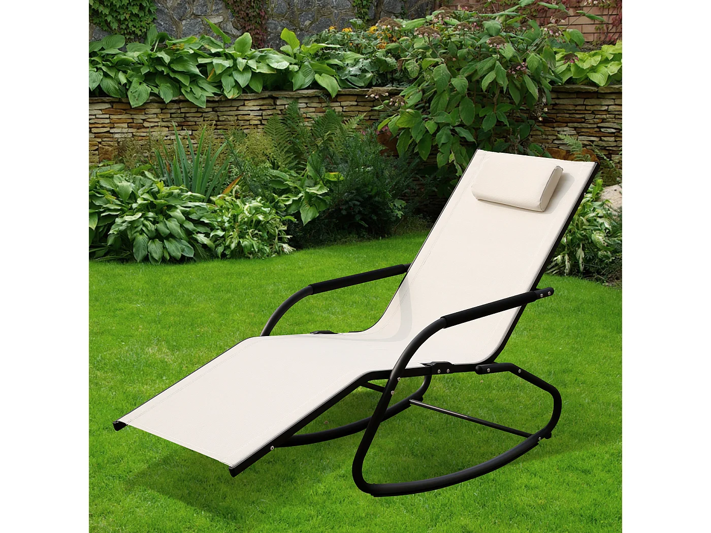 Chaise longue à bascule
