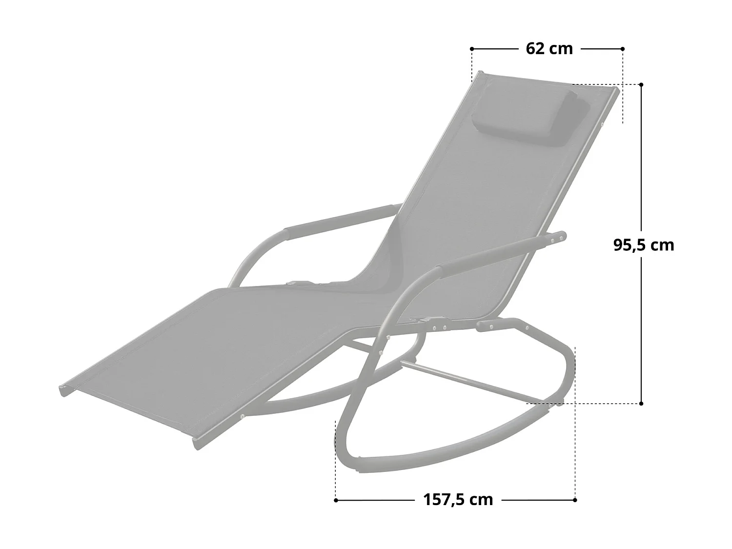 Chaise longue à bascule