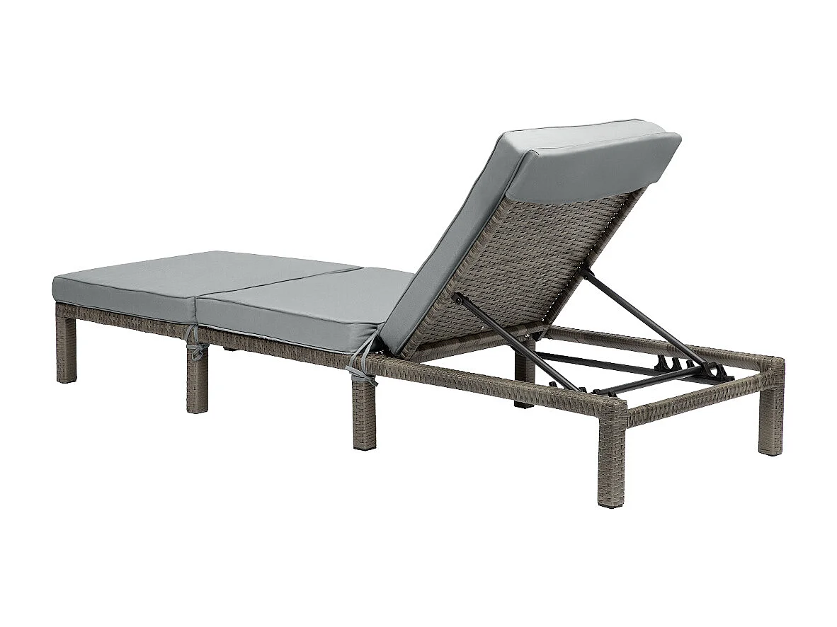 Set de 2 chaises longues de jardin