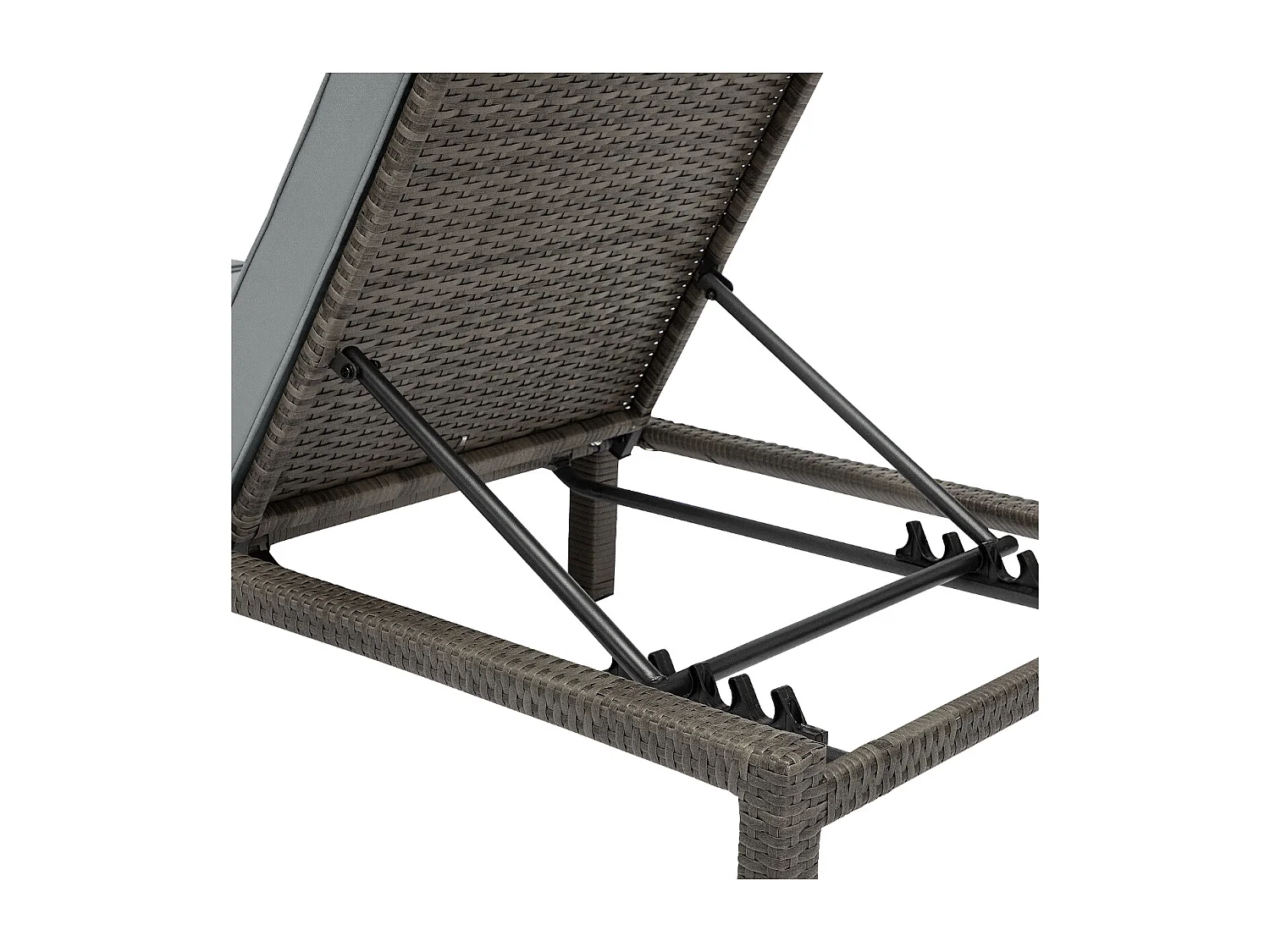 Set de 2 chaises longues de jardin