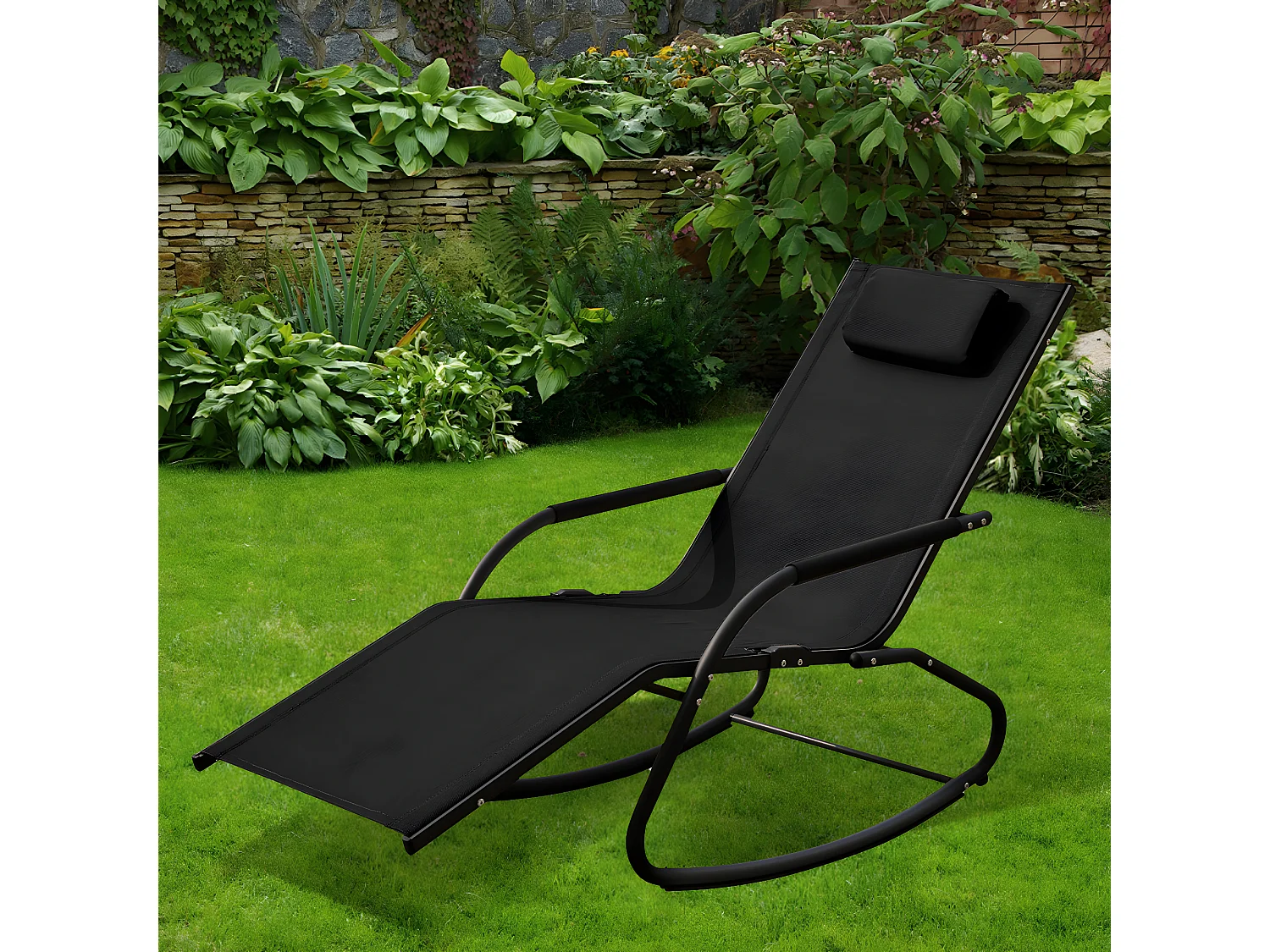 Chaise longue à bascule