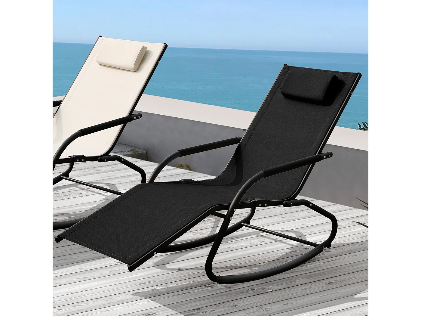 Chaise longue à bascule