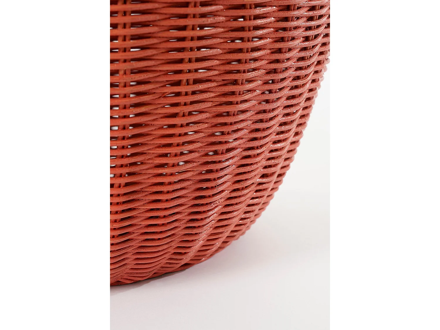 Opbergmand set van rotan - 30 x 30 x 48 - Rood -
