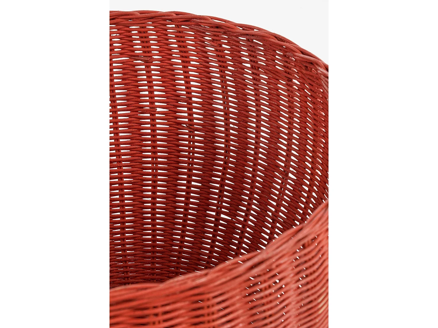 Opbergmand set van rotan - 30 x 30 x 48 - Rood -