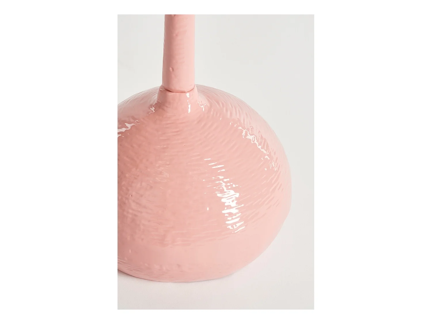 Table d'appoint en aluminium recyclé - 24 x 24 x 68 - Rose clair - COLIN