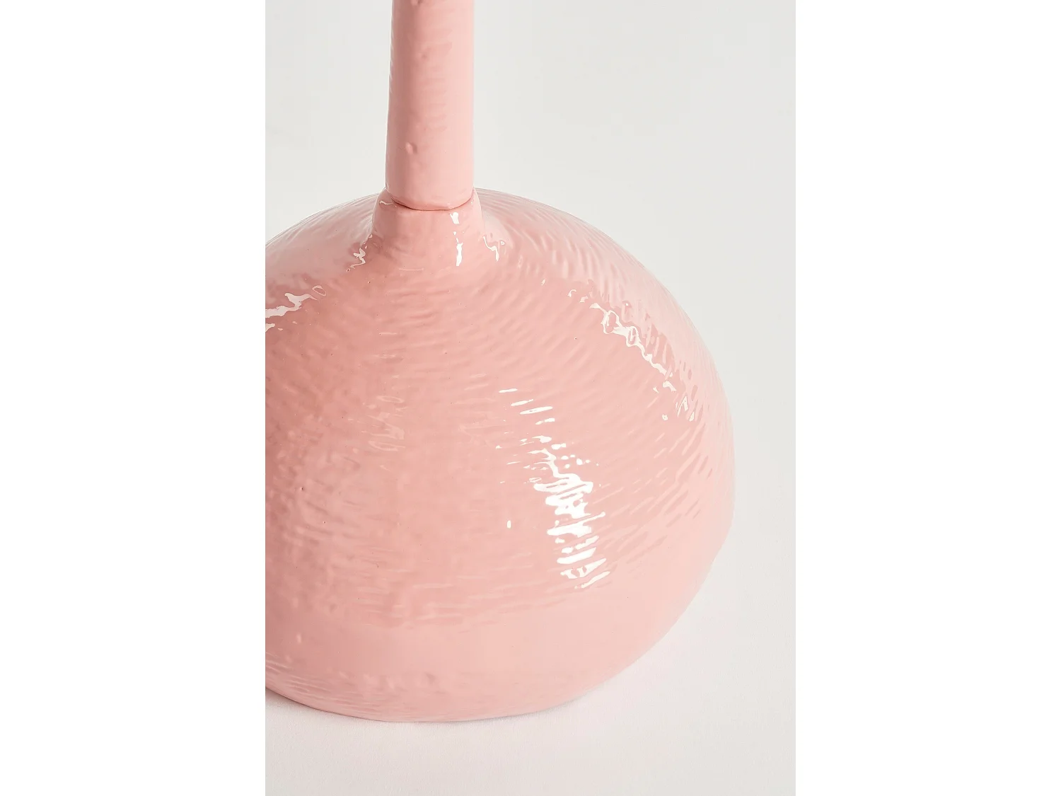 Mesa auxiliar de Aluminio reciclado - 24 x 24 x 68 - Rosa claro - COLIN