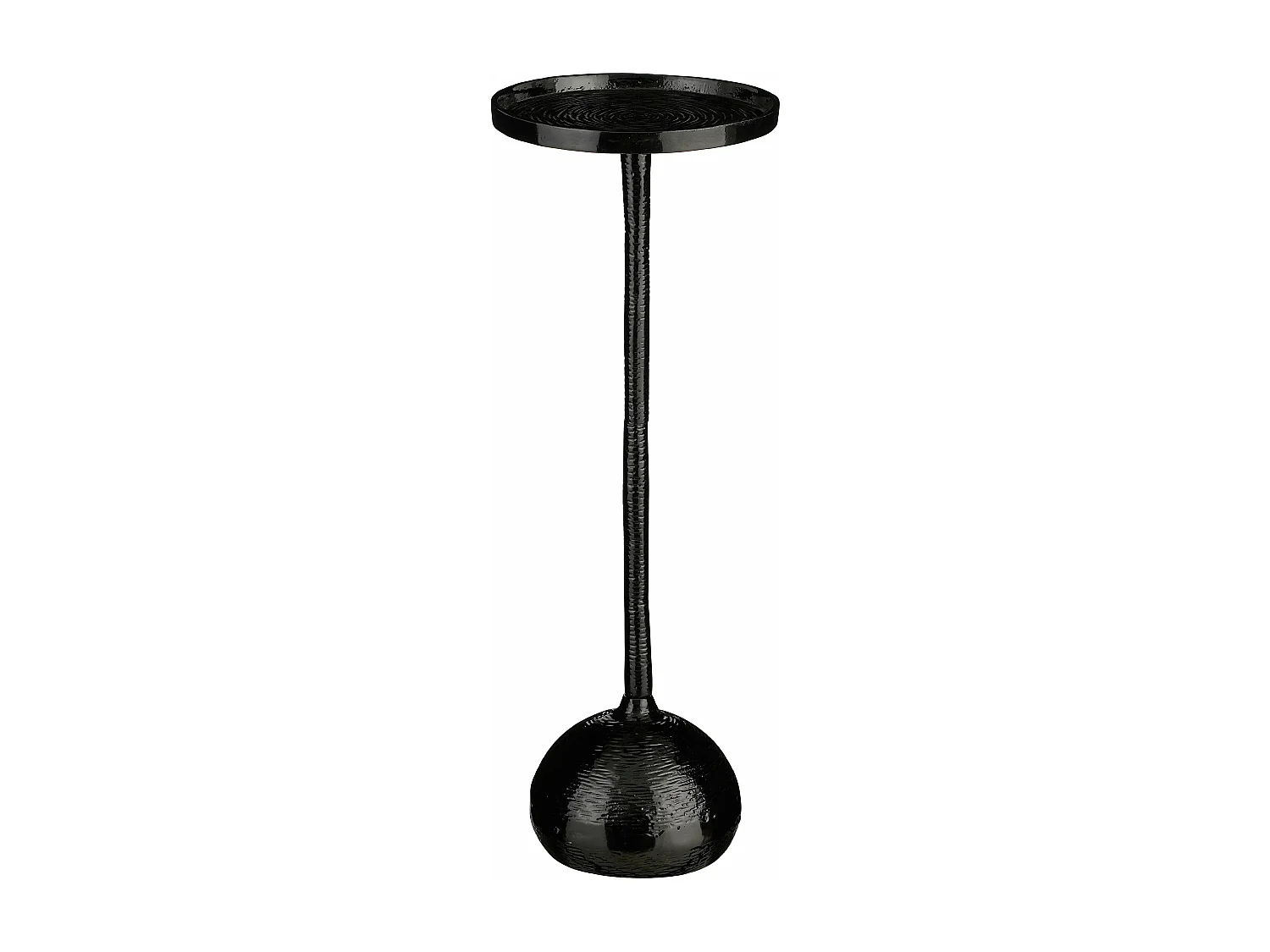 Mesa auxiliar de Aluminio reciclado - 24 x 24 x 68 - Negro - COLIN