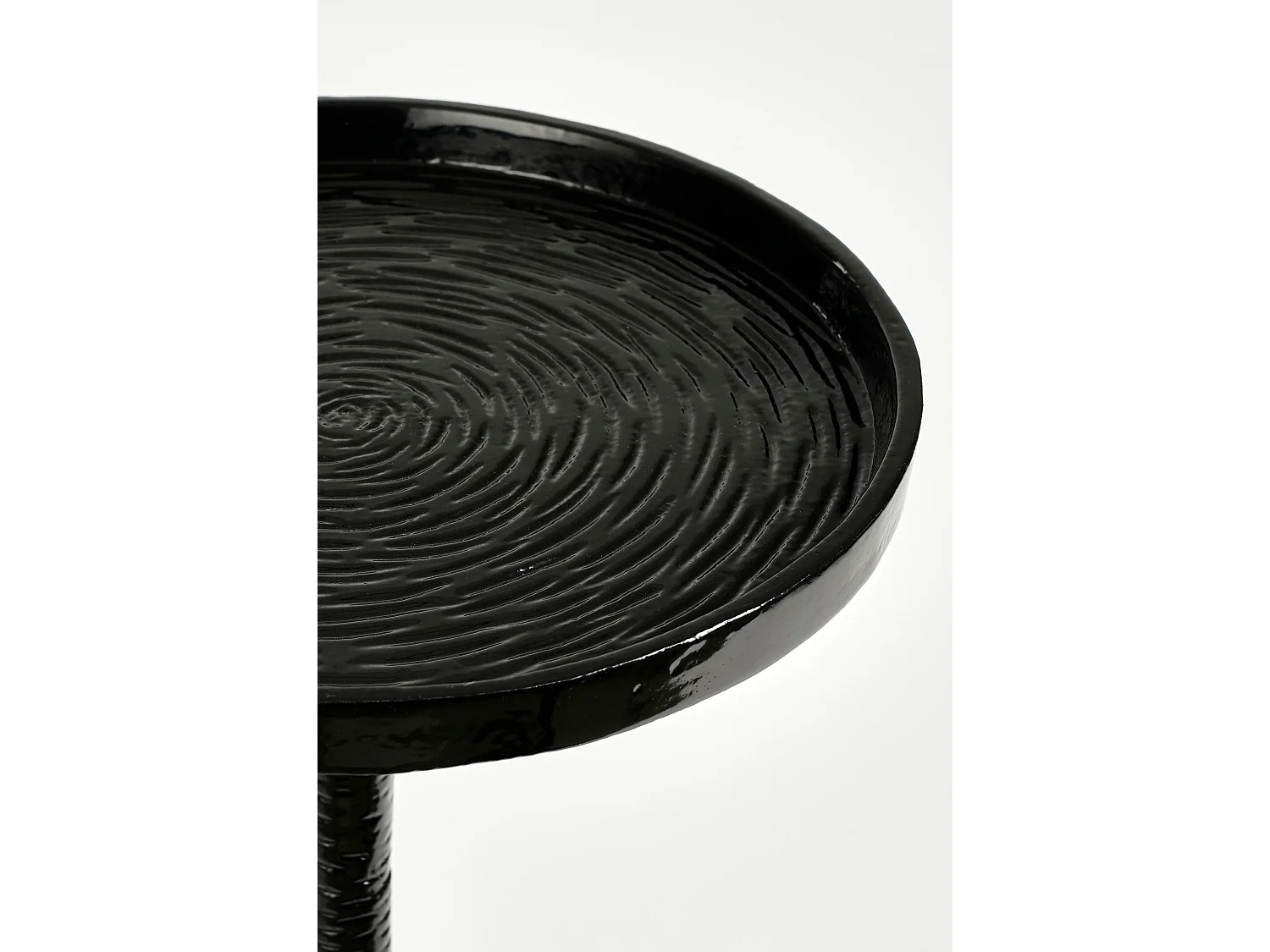 Mesa auxiliar de Aluminio reciclado - 24 x 24 x 68 - Negro - COLIN