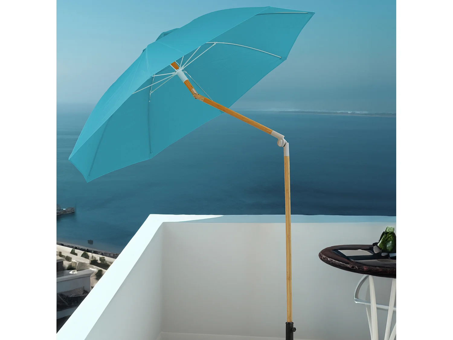 Parasol Bambou 2m Inclinable