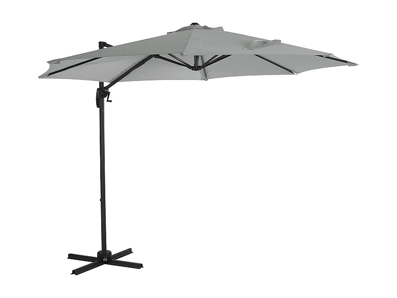 Parasol alu pivotant