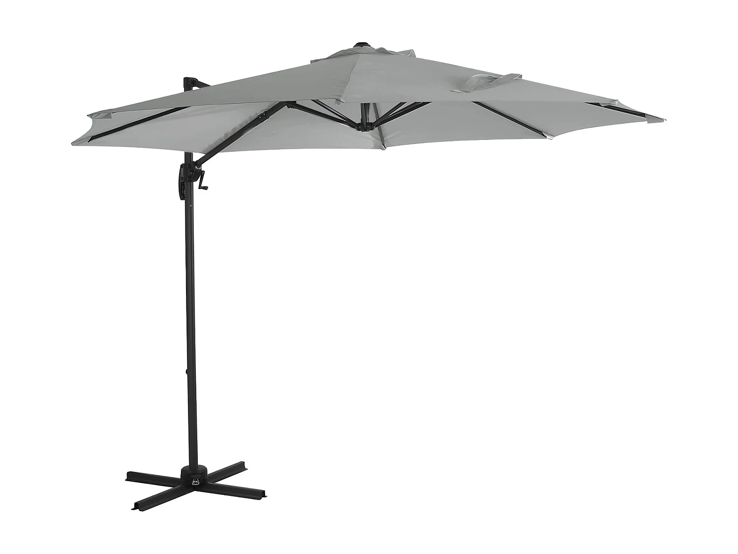 Parasol alu pivotant