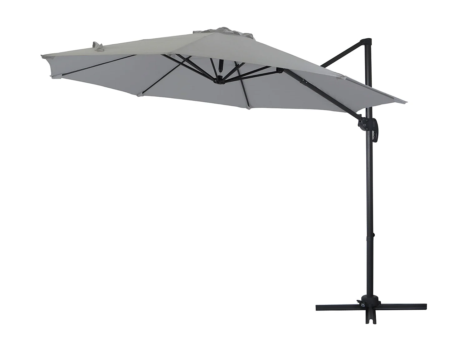 Parasol alu pivotant