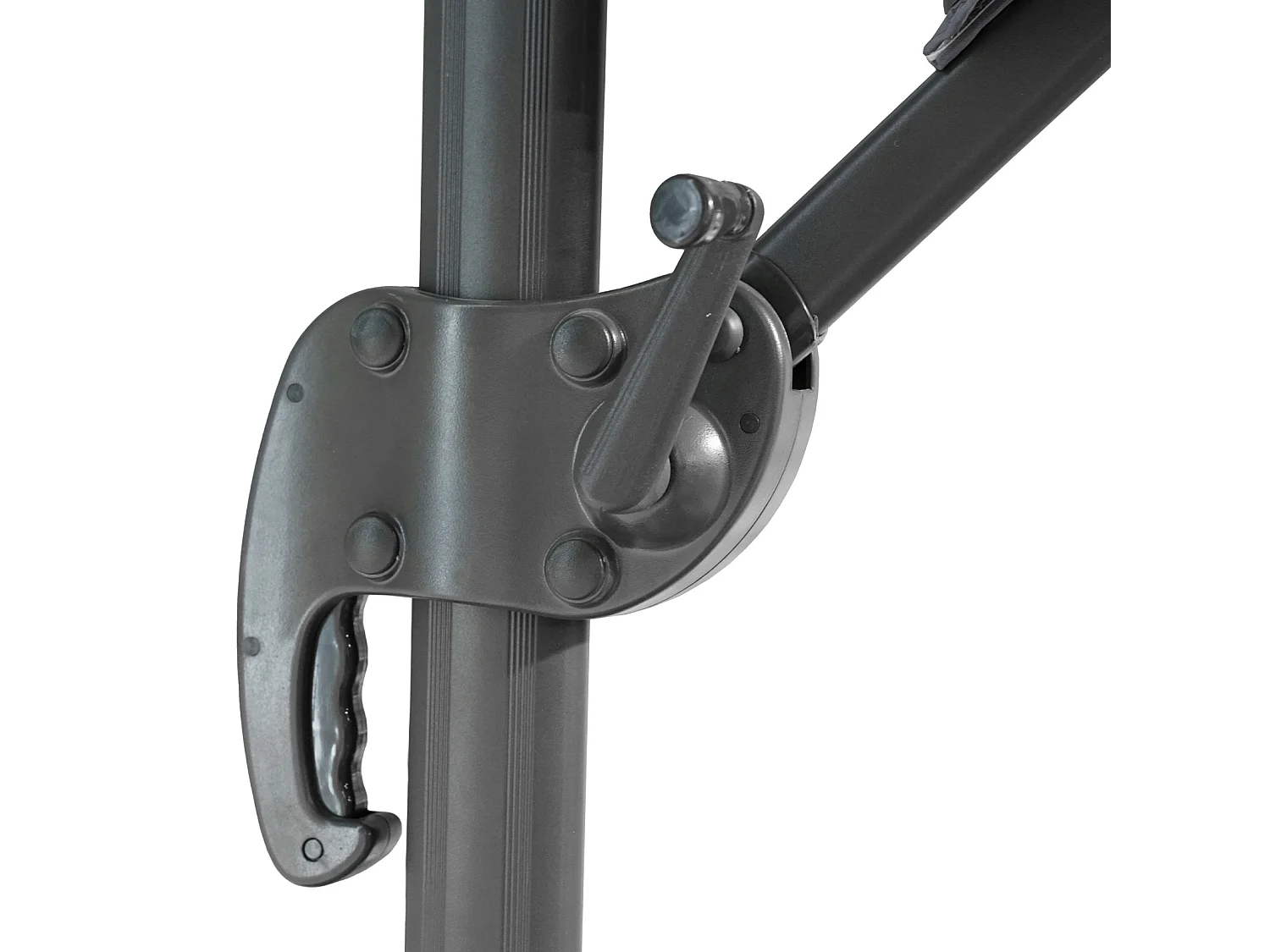 Parasol alu pivotant