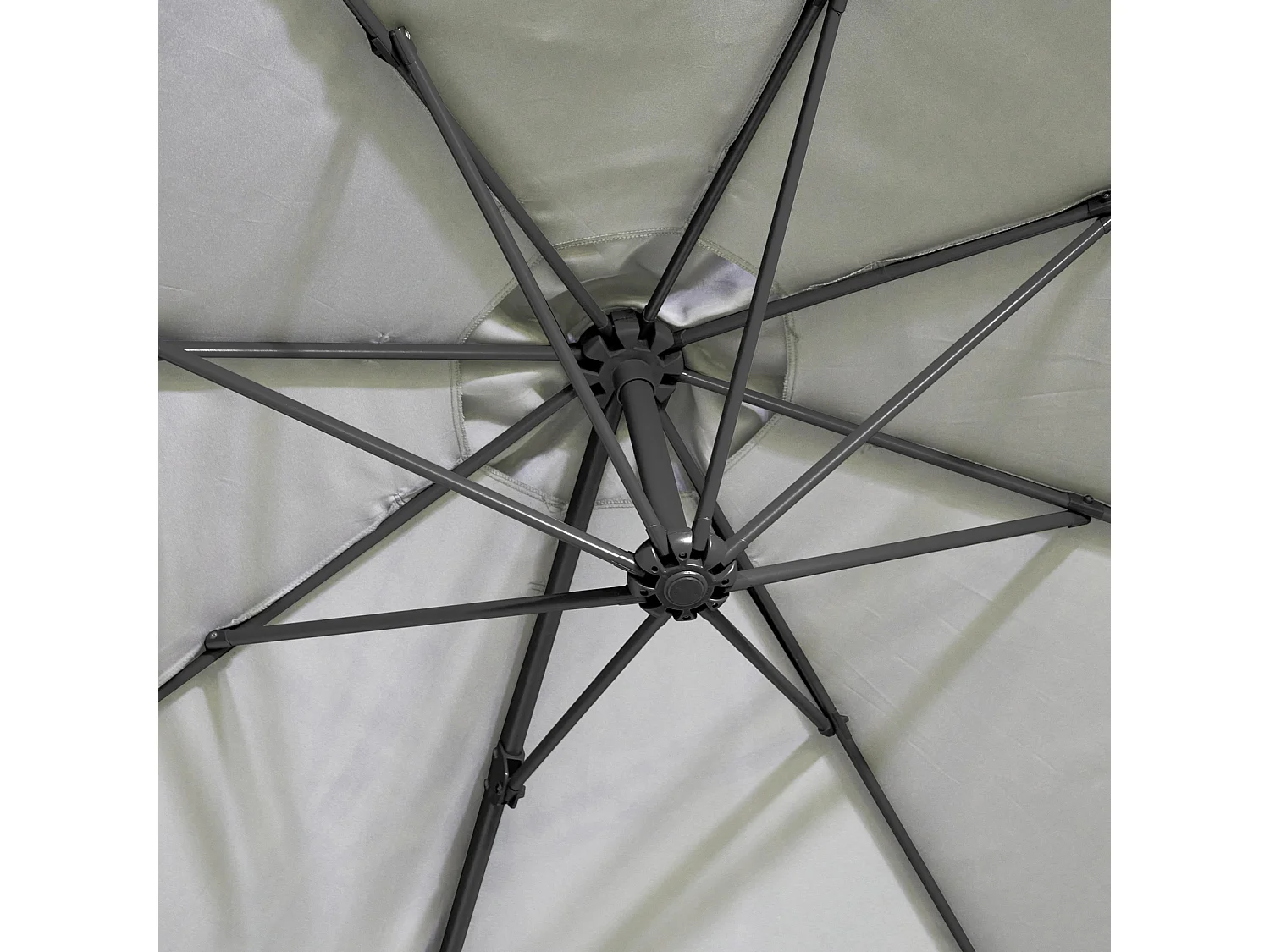 Parasol alu pivotant