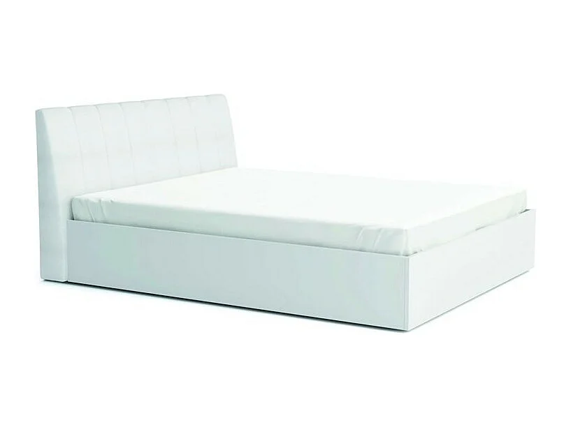 Conjunto de dormitorio VERONA: Cama con canapé 160x200 cm, cómoda de 3 cajones, mesitas de noche, armario de 4 puertas, blanco brillante.