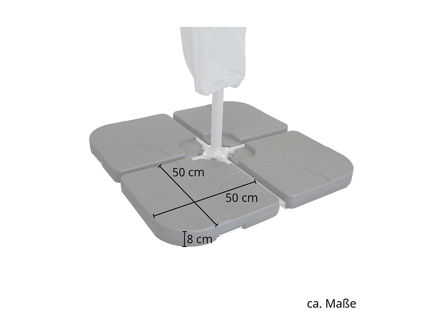 Porte-parapluies poids remplissables 4 pcs.