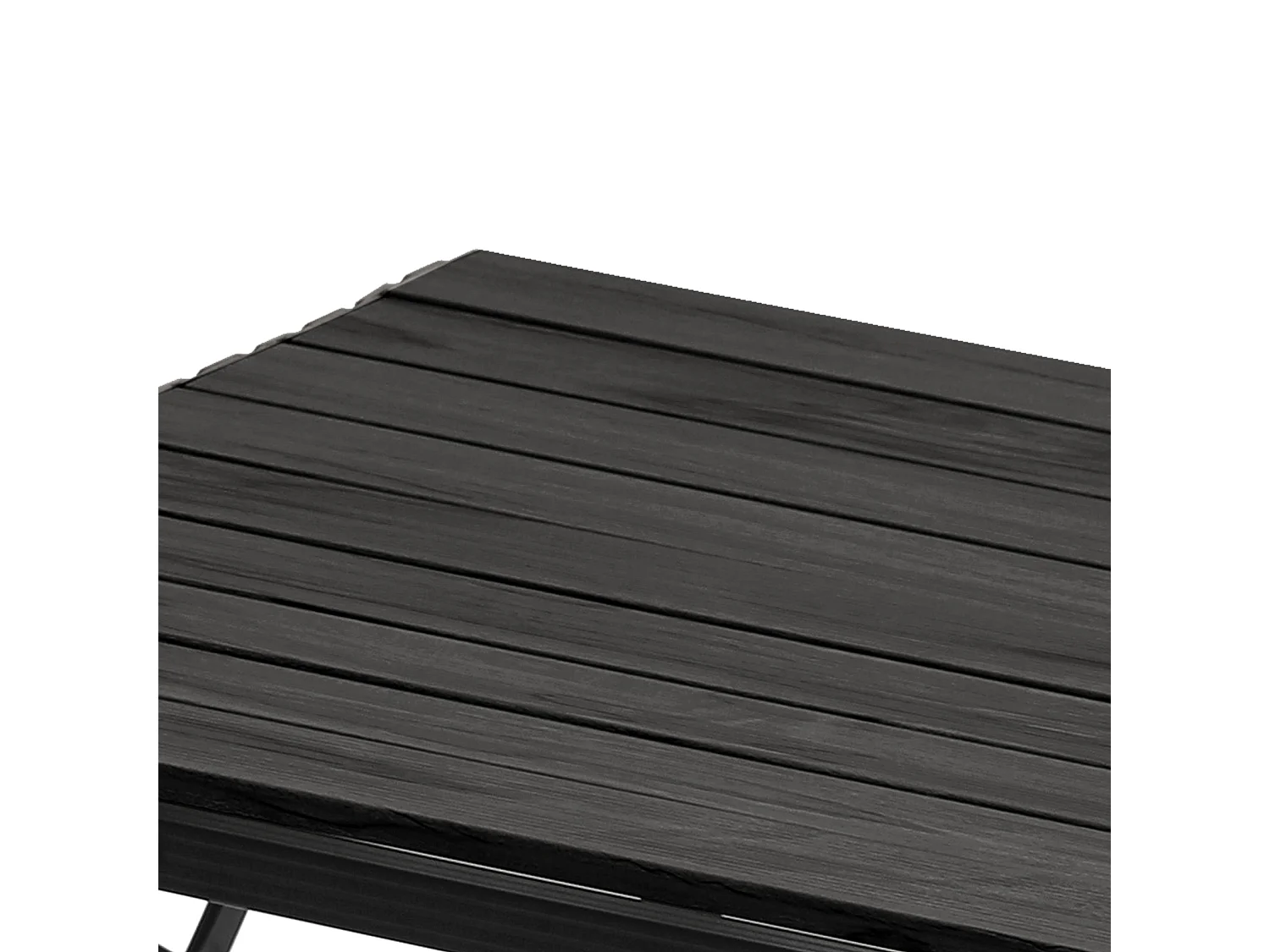 Table de camping pliable JAWINIO, table pliante réglable en hauteur, aluminium noir