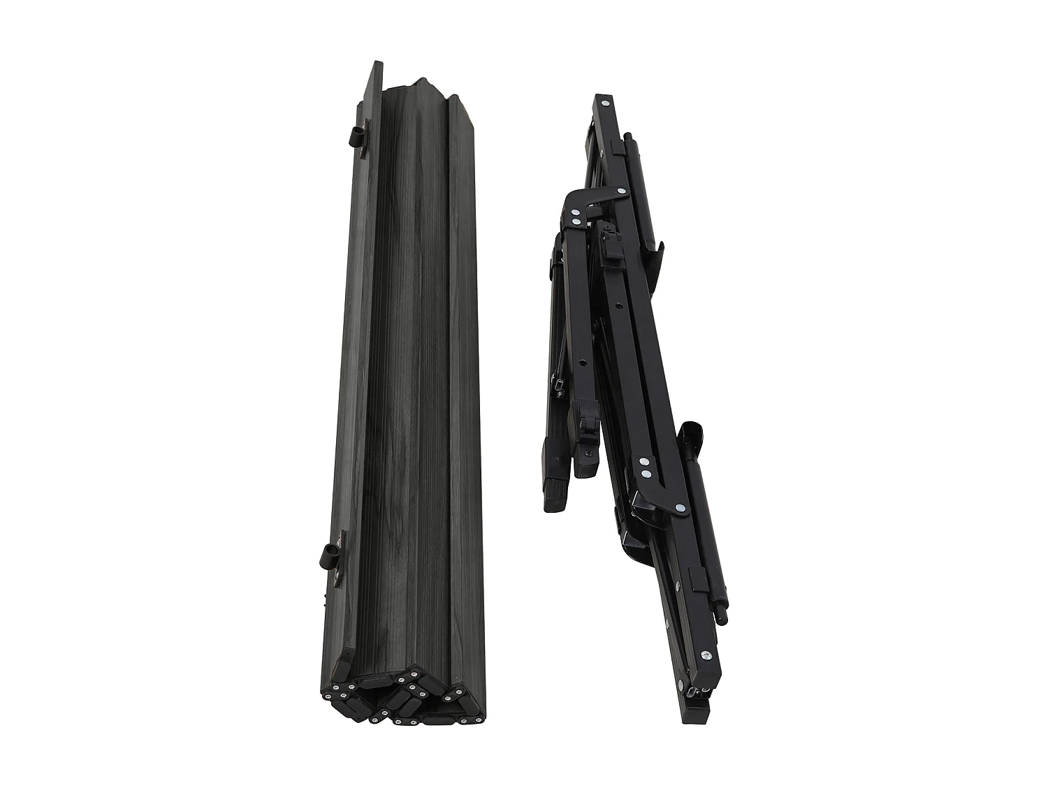 Table de camping pliable JAWINIO, table pliante réglable en hauteur, aluminium noir