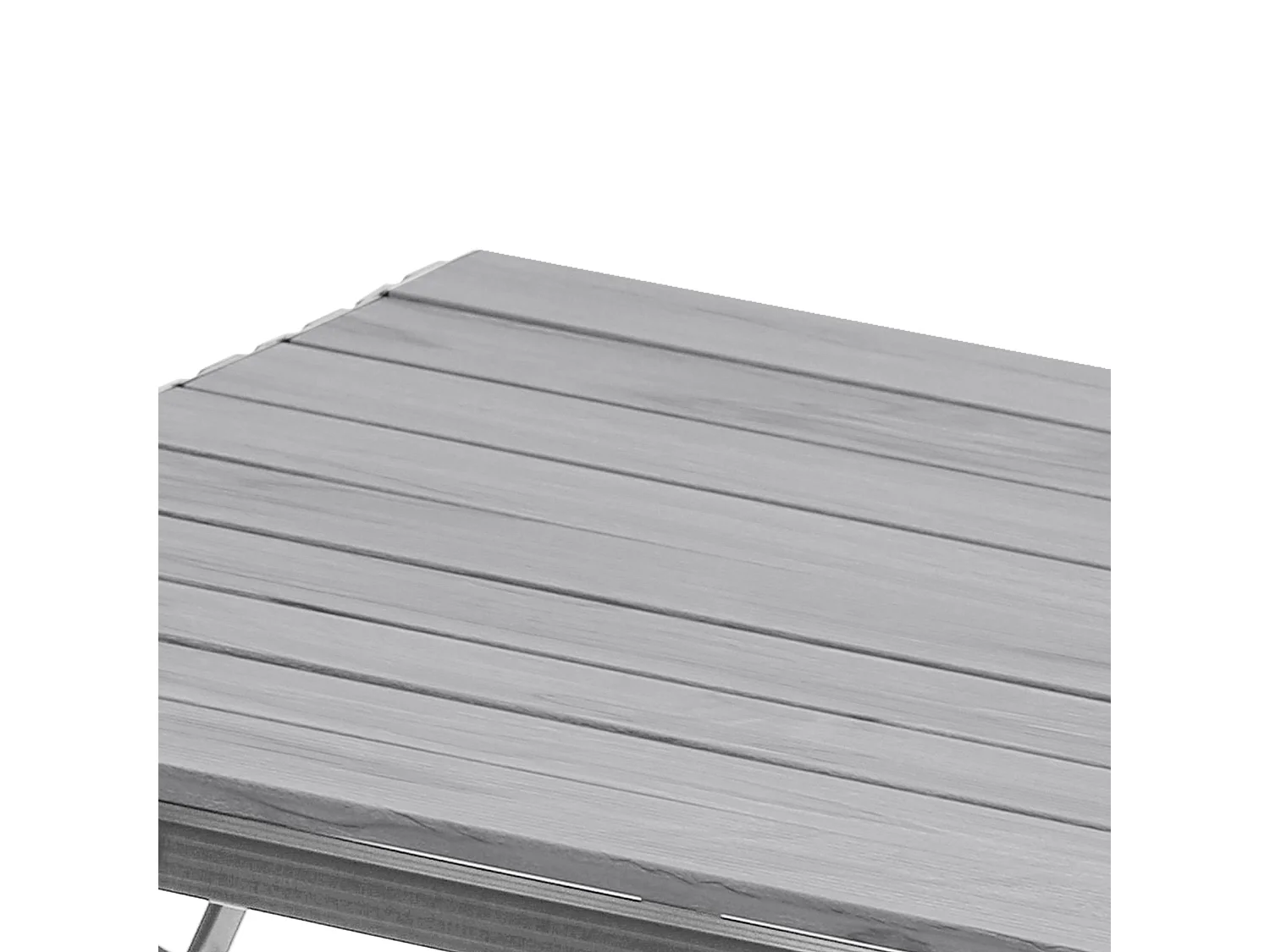 Table de camping pliable JAWINIO, table pliante réglable en hauteur, aluminium argent